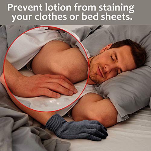 MIG4U Moisturizing Beauty Gloves Touch Screen Overnight Sleeping Glove Large for Men SPA, Dry Hands, Nighttime Lotion… - Image 6