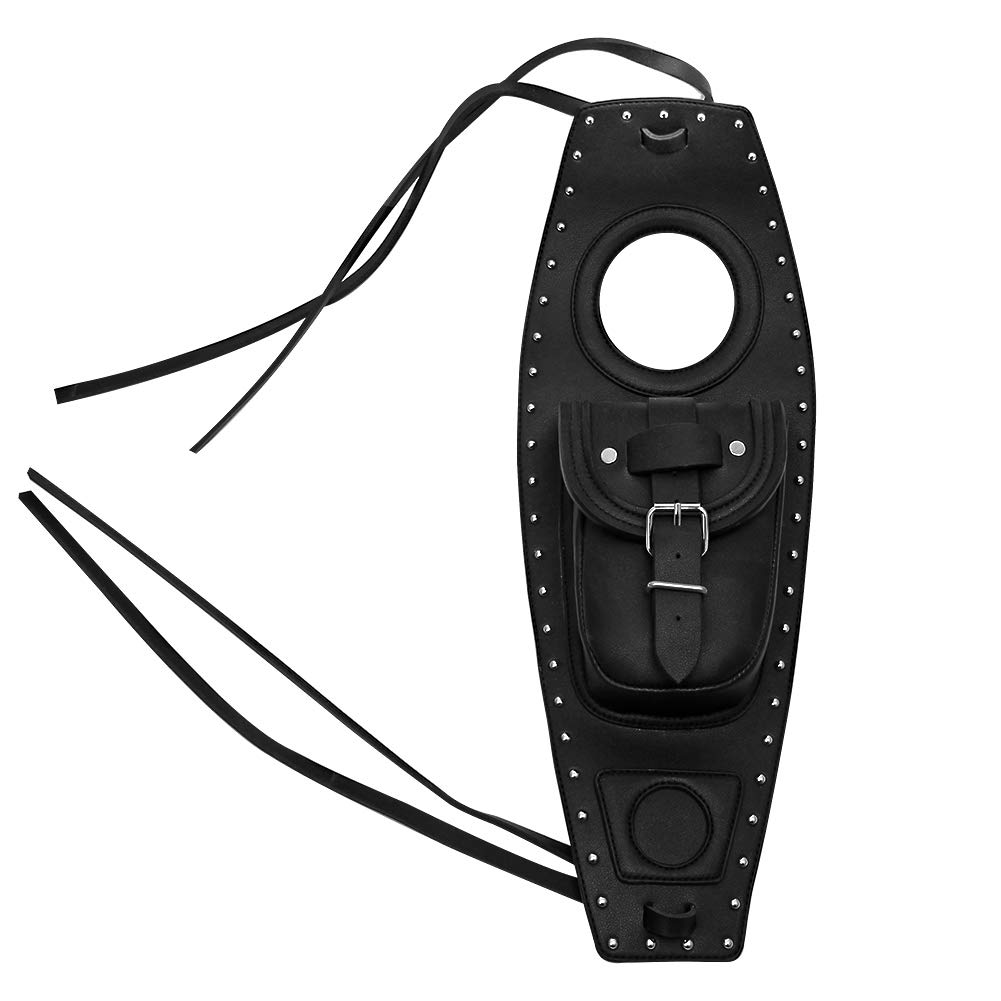 Amazon | AQIMY ハーレー用 燃料タンクパッド PUレザー タンク蓋穴直径