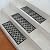Rubber-Cal"Azteca" Indoor Outdoor Stair Treads - 9.75" x 29.75" Rubber Step Mats - Black - 6pack
