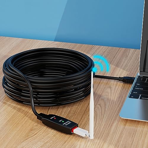 Xingsiyue 10M USB 2.0 Active Repeater Cable Extension Lead with Signal Amplification, Signal Amplifier Repeater USB Connection Cord - Image 3