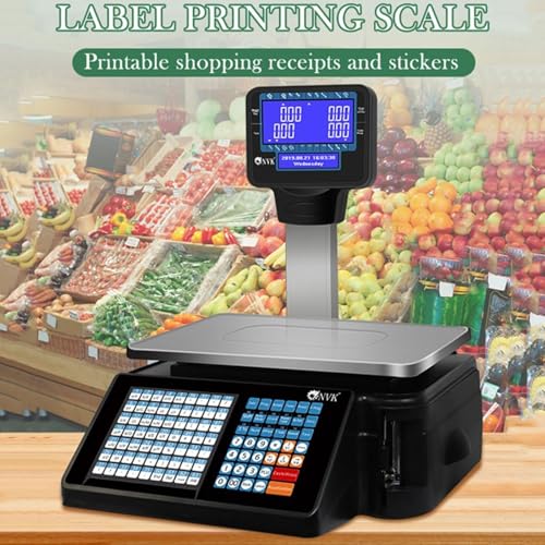 Báscula Digital Comercial con Impresora y Pantalla LCD miniatura 2