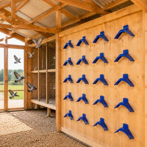 Image of Coloch 20 Pcs Dove Rest Stand, Lightweight Pigeon Perches Plastic Birds Roost Holder, Pigeons Dwelling Frame Birdcage Accessories for Parrots and Other Birds