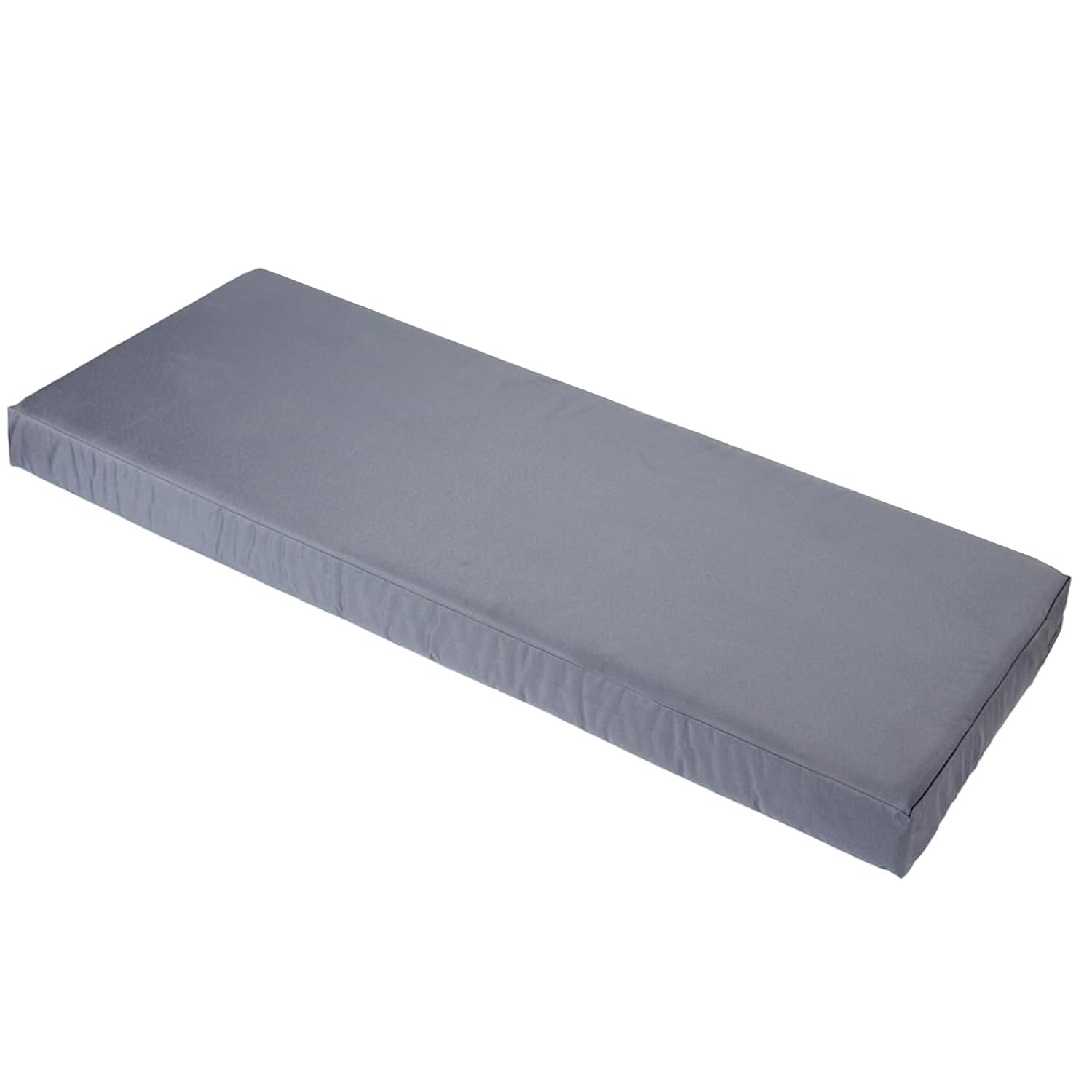 Pinkfairy Outdoor Water-Resistant 2 Seater Seat Cushions, Bench Rattan Cushion Heavy Duty Foam Seat Pad (Grey, 114x38x5cm (~45x15x2)) โ image 1