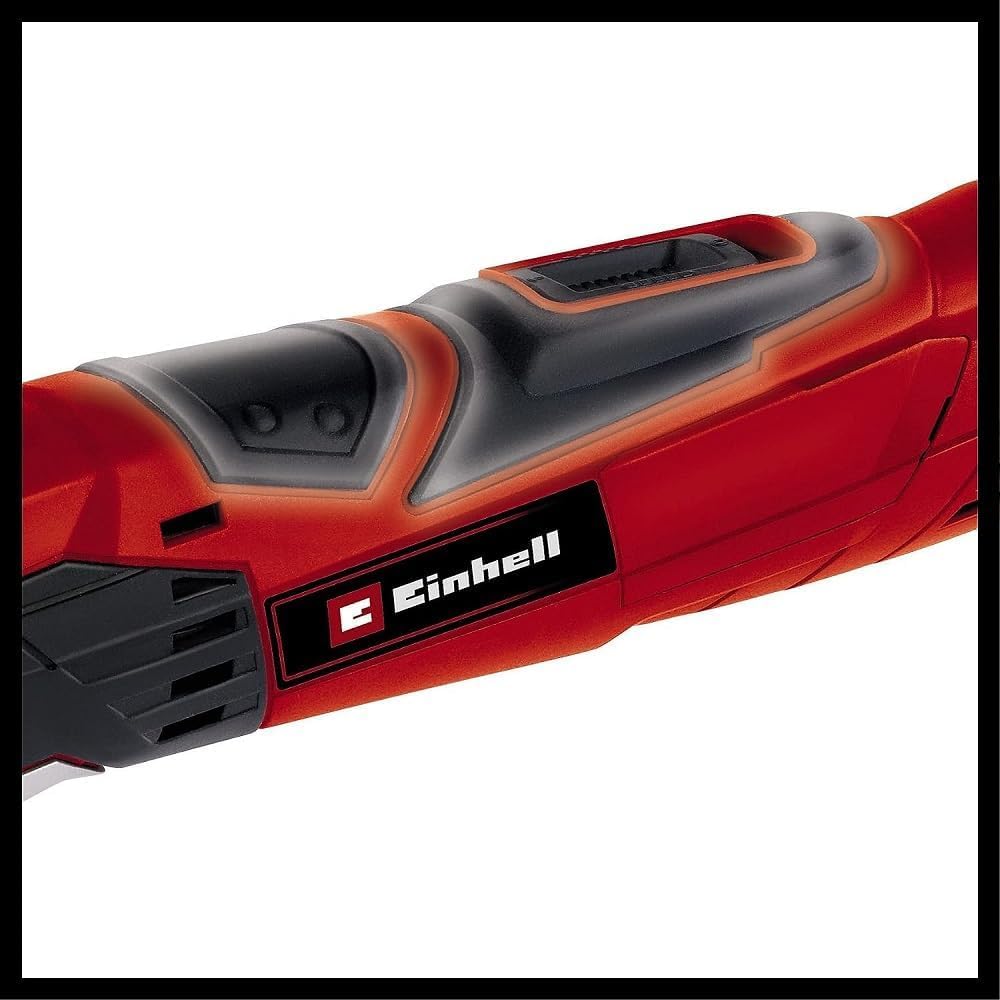 Einhell Herramienta multifuncional TE-MG 200 CE (200 W, electrónica constante, extracción de polvo, 6 lijas, raspador, hoja de sierra, en maletín)