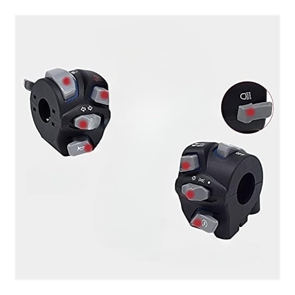 Pulsante interruttore manubri Interruttori Per Manubrio Da 7/8'' E 22 Mm Per Moto, Spia Del Faro, Indicatore Di Direzione, Clacson, Pulsante Avviamento Spegnimento Con Interruttore ATV A LED