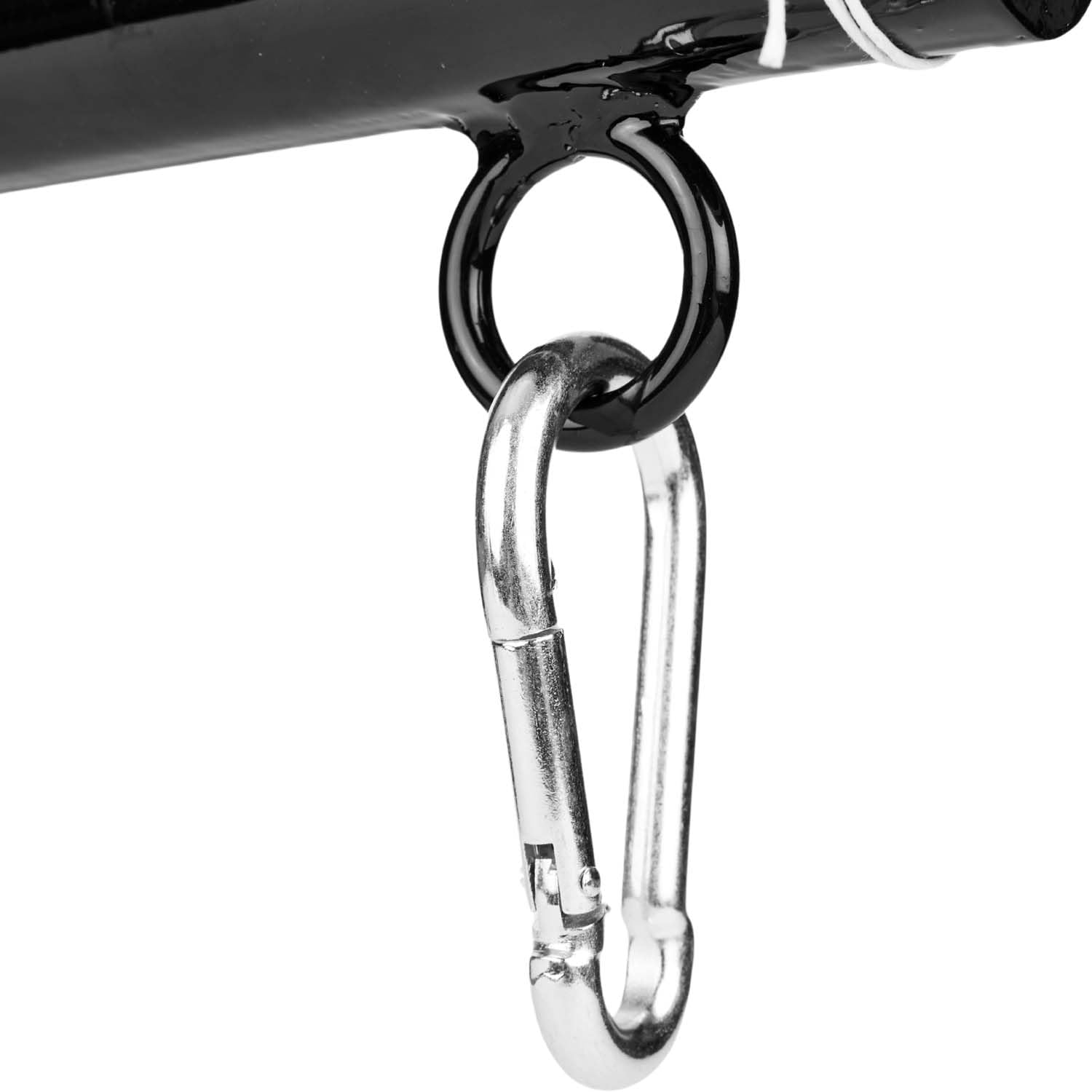 MAXSTRENGTH Wytrzymały worek bokserski, składany, stały uchwyt ścienny, stalowy stojak wiszący, wytrzymały stojak na worek bokserski, do treningu piłki bokserskiej, 6 m