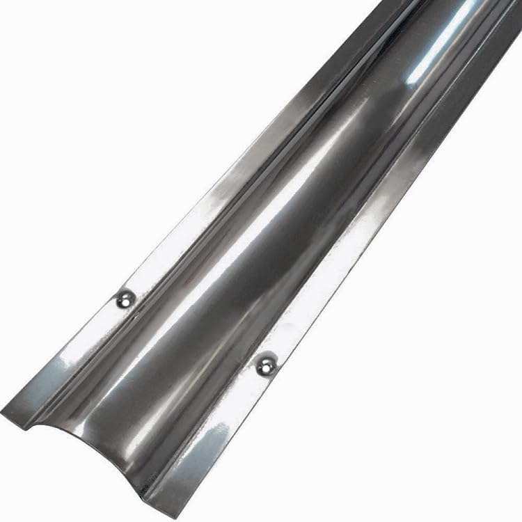 Electriduct Stainless Steel Surface Raceway | 58" Black Cord Cover, Small Size For Outdoor/Indoor Wires