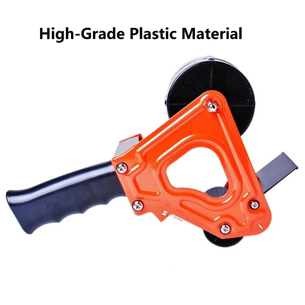 Dispenser di nastro per imballaggio portatile con lama affilata per nastro da imballaggio fino a 60 mm di larghezza (colore casuale)