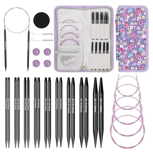 Katech Interchangeable Knitting Needles Set- 9 PRS Circular Knitting Needle