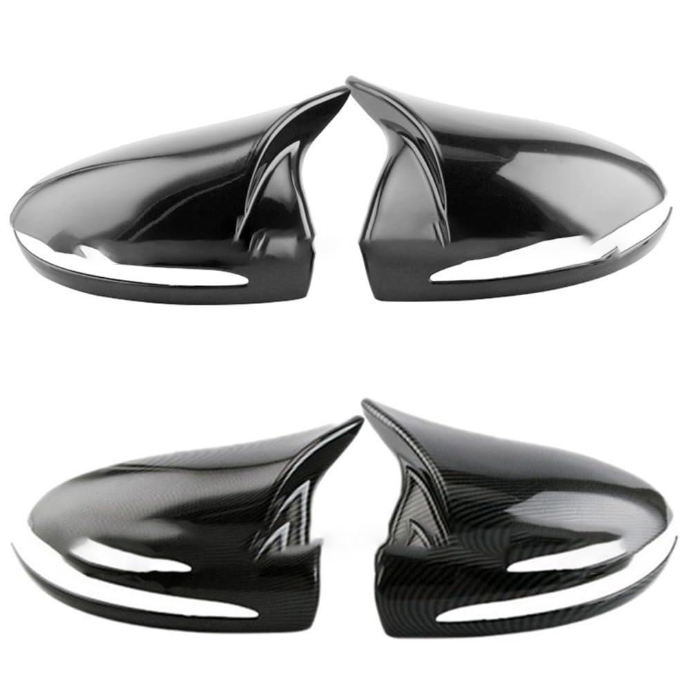 Coques de rétroviseur en fibre de carbone W205 W213 X253 rétroviseurs noir brillant