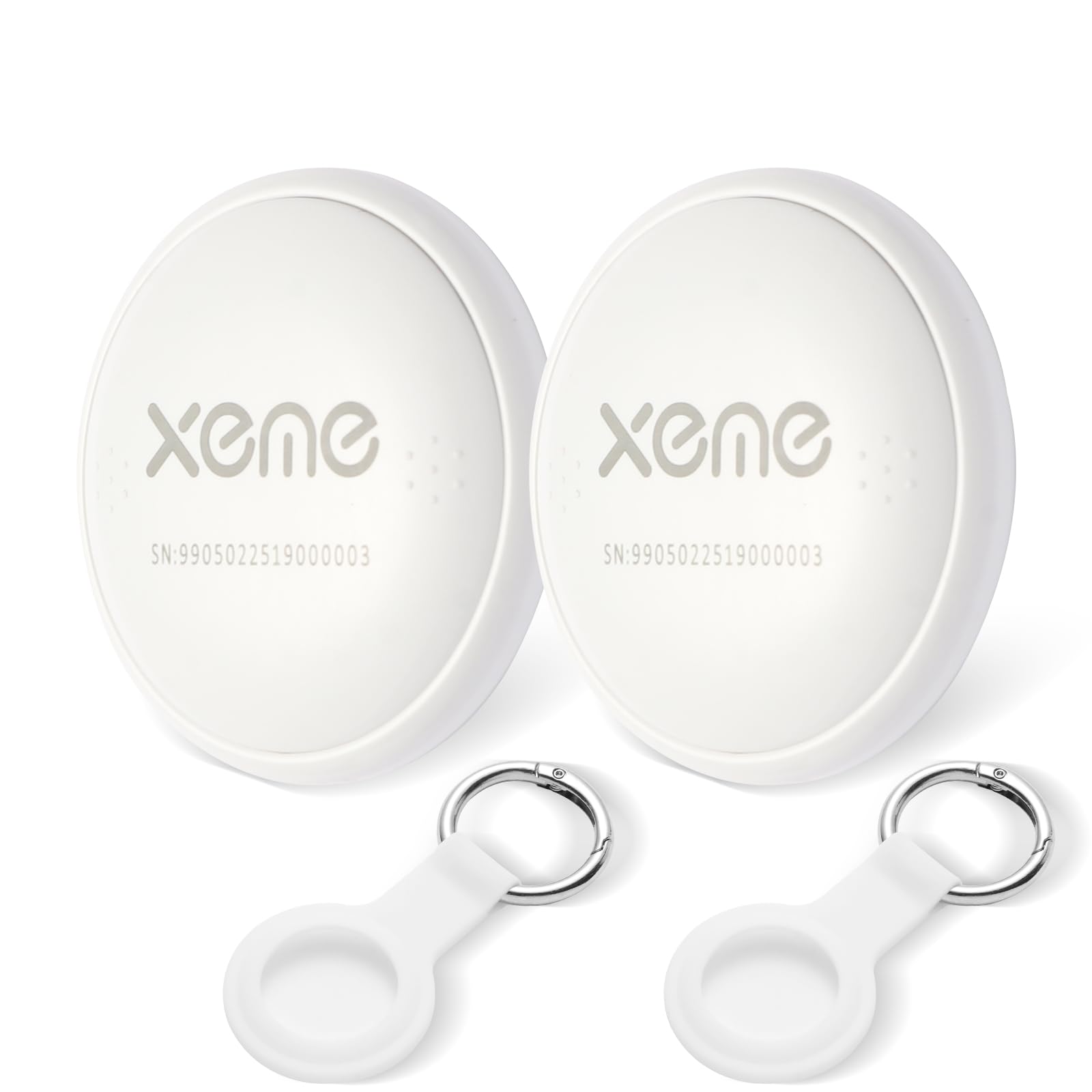 Key Finder, Bluetooth Tracker Locator Pairs with Apple Find My (iOS only), Item Locator Smart Tracker Tag for Keys/Luggage/Wallet, etc. (WHITE-2PCS)-picture-41
