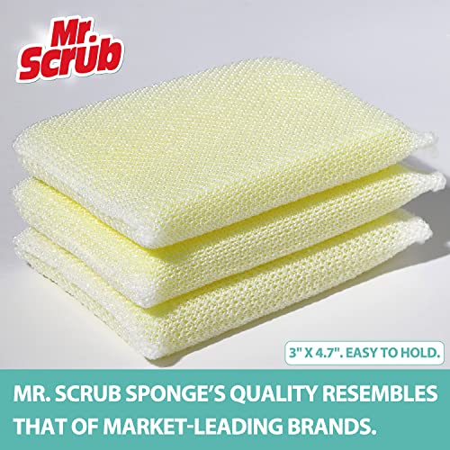 12 Pads All-Purpose Sponges Kitchen, Non Scratch Dish Sponge For Washing Dishes Cleaning Kitchen, Premium Kitchen Scrub Sponge And Scrubbers Cleaning Pads, Ideal For Kitchen, Bathroom, Mr. Scrub #TOP1