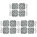 Stimpads Tens Electrode Pads con Connessione Universale da 2mm - Alternativa agli Elettrodi Pads - Elettrodi Potenti e Durevoli - Elettrodi Adesivi per Dispositivi Tens