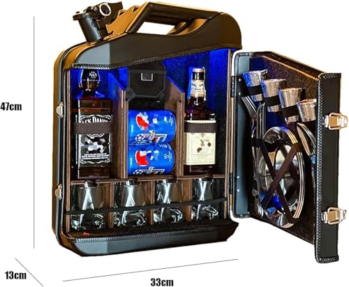 Gabinete portátil de la barra de whisky para optimizar espacios reducidos 3
