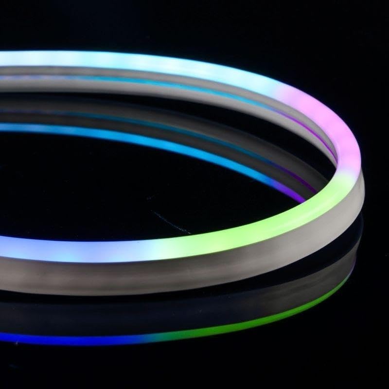 SILAMP Néon Flexible Connecté LED RGBIC Tuya 24V 5M 60LED/m IP65