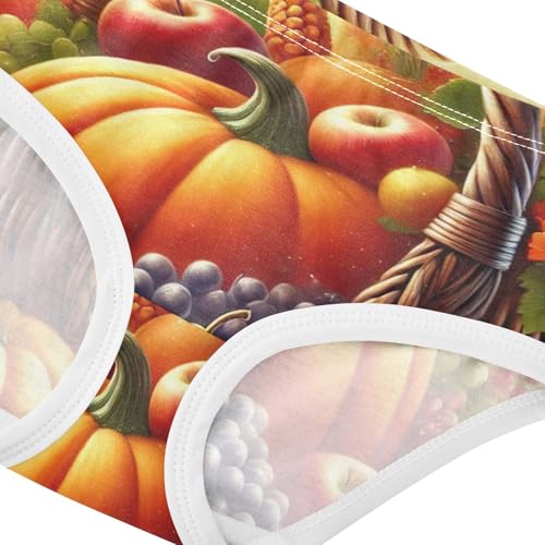 Fall Harvest Pumpkin Fruits Panties Little Girl Toddler Girls Underwear Cotton Cartoon Briefs Girls Undies 2t4