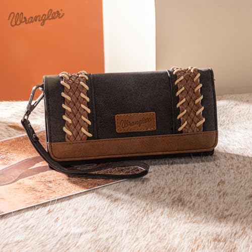 Image of X Wrangler Wristlet Western Wallet Boho Aztec Credit Card Holder for Women