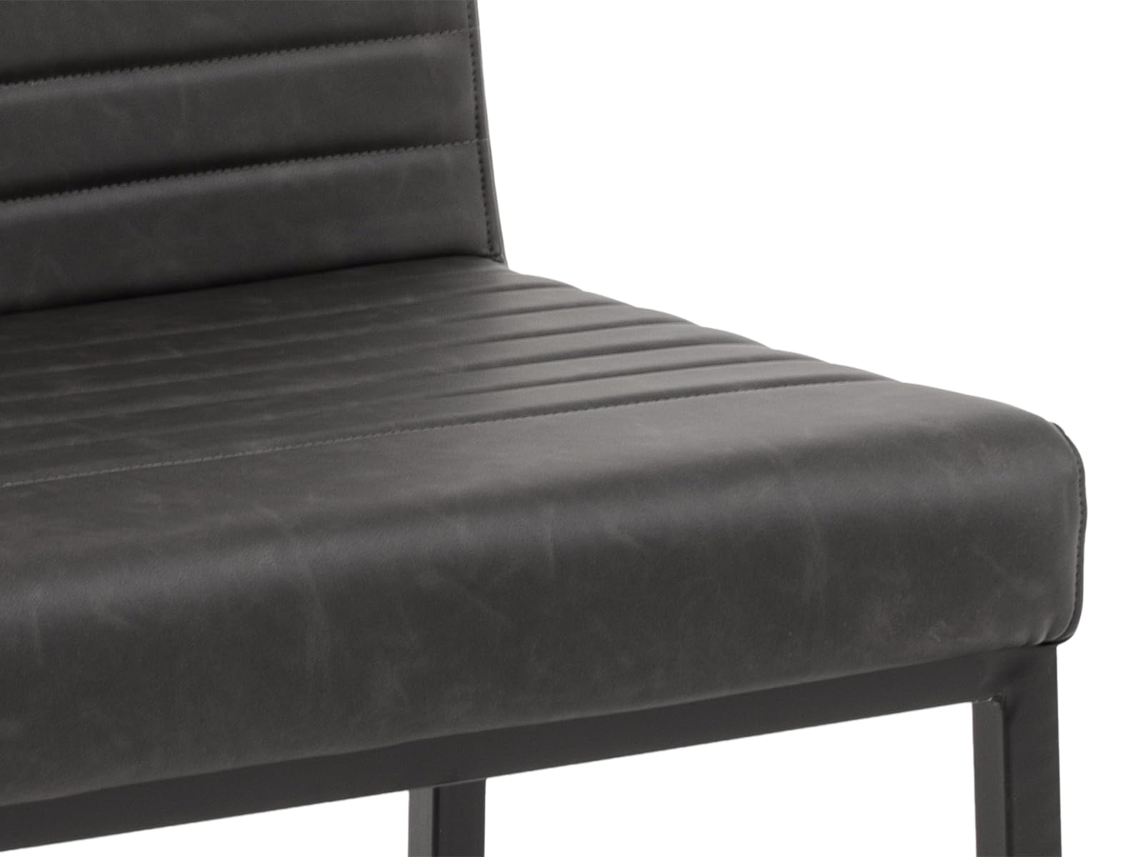 Woodkings XXL Stuhl Wingston | Schwerlaststuhl bis 250kg I Kunstlder I ideal für Esszimmer, Büro, Wartebereich | Stabil (grau)