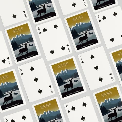 Baraja de poker Lantern Press Durango Colorado 52 cartas miniatura 4