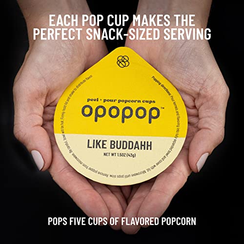 Opopop Microwave Popcorn - Pop Cups Popcorn Kit, Non-Gmo Gourmet Popcorn Kernels & Flavoring (Popper And 4 Pop Cups) #TOP4
