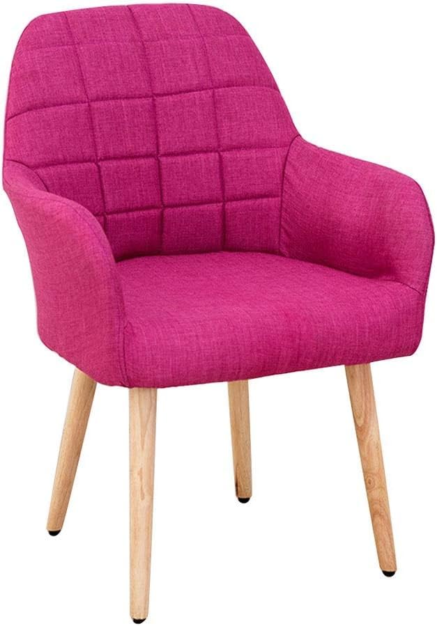 Chaise en bois massif rose pour salle à manger et chambre