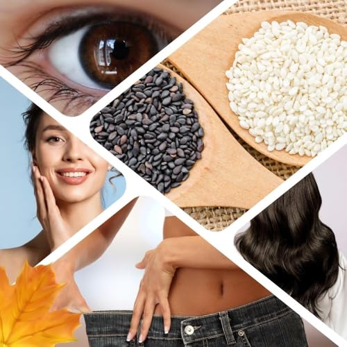 Image of BOKF Black & White Sesame Seeds | Natural, Unpolished Til | High in Calcium & Iron | Ideal for Cooking, Chutneys, Ladoos & Baking | Gluten-Free, Vegan (Kala Safed Till)