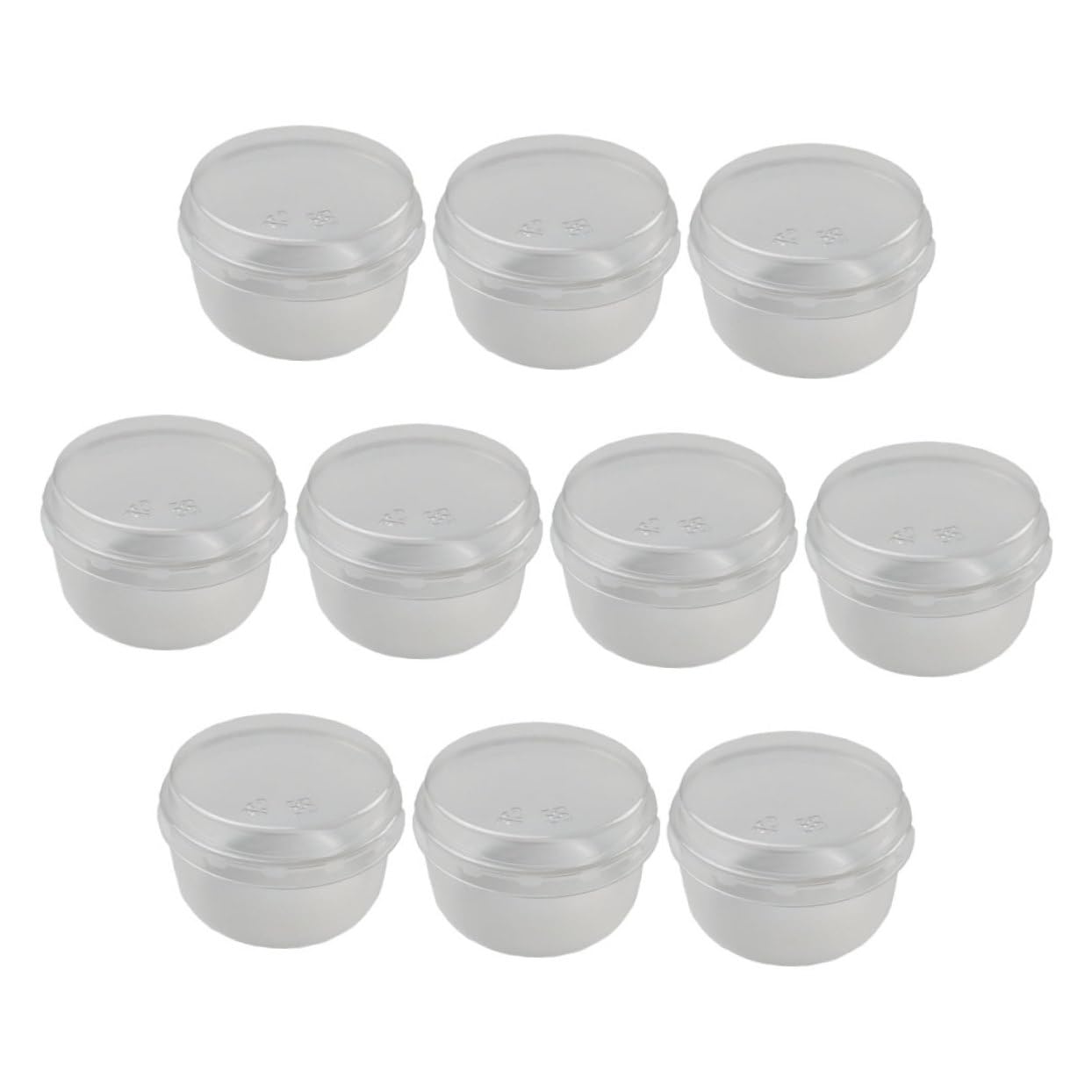 Cabilock 10pcs Transparent Dessert Cups Single Use Pudding Bowls for Home Bakery Parties Compact Tiramisu Cups Creative Design for and Serving