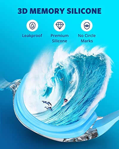 image for Aegend Swim Goggles, Flexible, Detachable Swimming Goggles No Leaking 