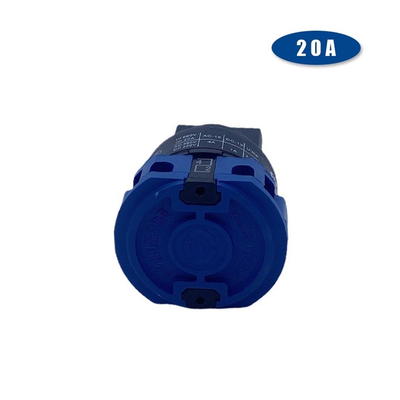 Sin panel YMW26-20/1 Interruptor de leva rotatorio cambio Control doble potencia Tres posiciones Una sección Contacto plateado