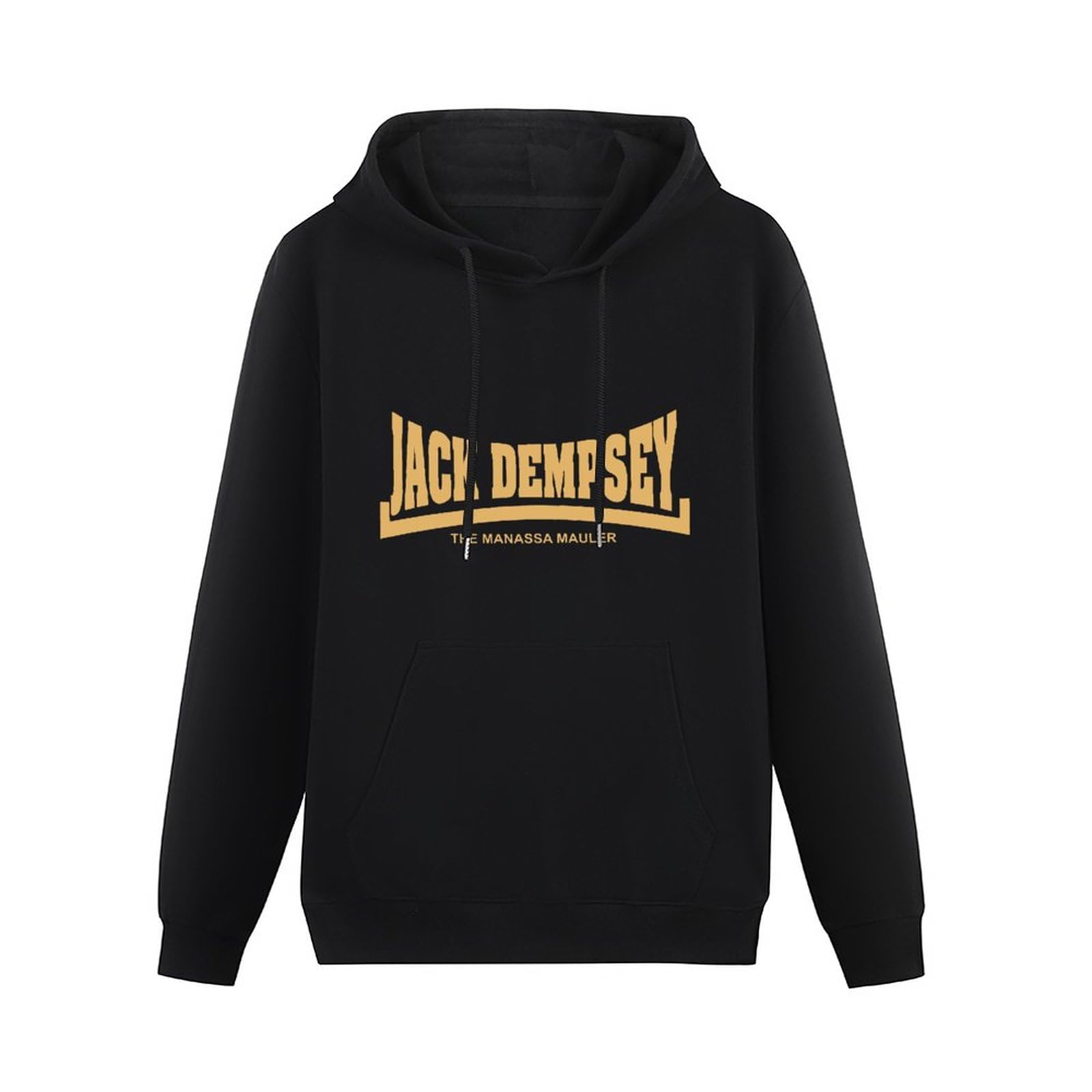 Lahe Men's Black Douwo Jack Dempsey The Manassa Mauler Boxing Legend Hoody Size M