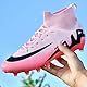 Csgkag Fußballschuhe Herren High Top Spike Cleats Professionelle Fussballschuhe Jugendliche Fußball Stiefel Athletics Trainingsschuhe Outdoor Sportschuhe Football Schuhe,Rosa,EU37