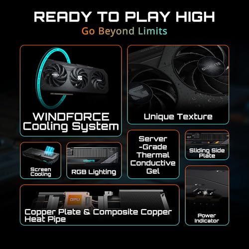 GIGABYTE Scheda grafica Radeon RX 9060 XT Gaming OC 16G, PCIe 5.0, 16GB GDDR6, GV-R9060XTGAMING OC-16GD Scheda Video - Scheda video - Immagine 2