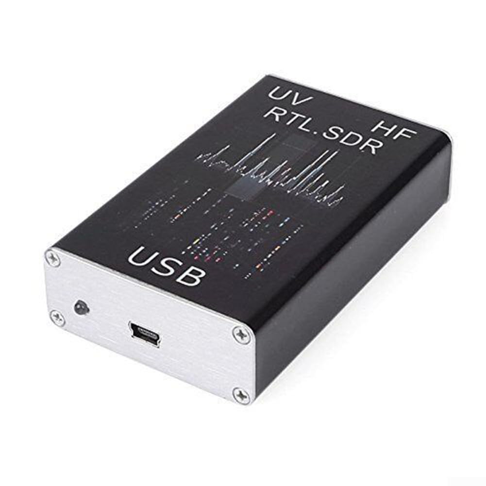 RTL-SDR R820T+8232 Ricevitore Sintonizzatore USB 100KHz-1.7GHz HF Full Con Antenna Frusta