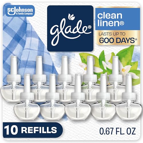 Glade PlugIns Refills Air Freshener, Clean Linen, 10ct