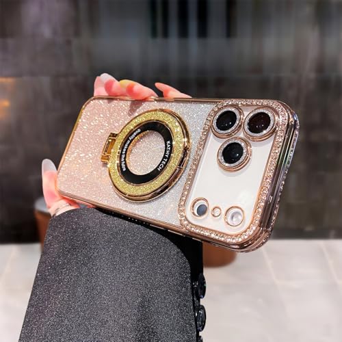 Coque Magsafe iPhone 17 Pro Max avec béquille et protection d'objectif diamant