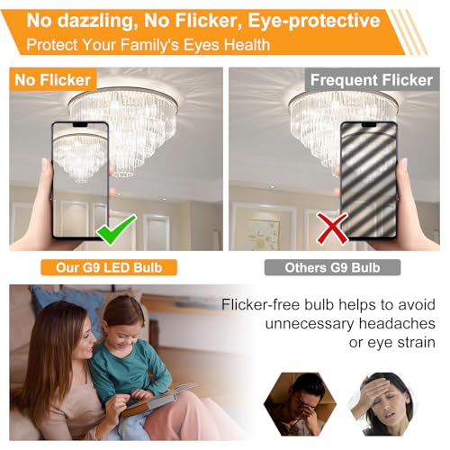 Image of BAOMING G9 LED Bulb Dimmable 4W 5000K Daylight White, 12 Pack | T4 G9 Bi-pin Base Halogen Replacement 120V No Flicker 450LM, Ceramic Base - Great for Workshop, Studio, Garage, Craft Room