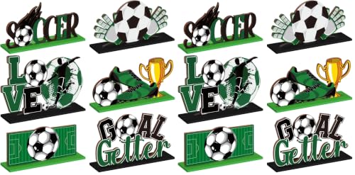 Image of Suzile 6 Pcs Soccer Table Centerpieces for Birthday Party Decorations