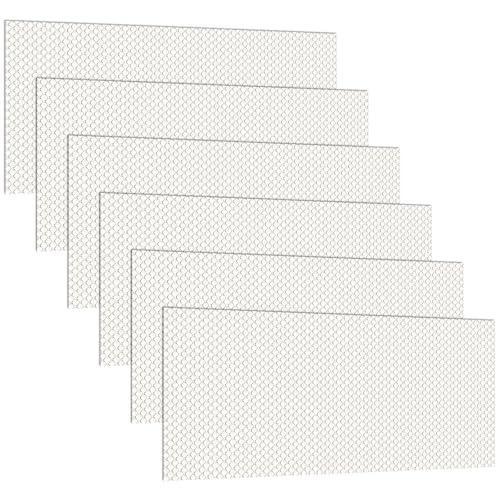 Image of Pangda 6 Pack Replacement Fluorescent Light Covers Clear Acrylic Ceiling Lighting Panel Flat Sheet for Overhead Fixtures, 22.5 x 46.5 x 0.1 Inch