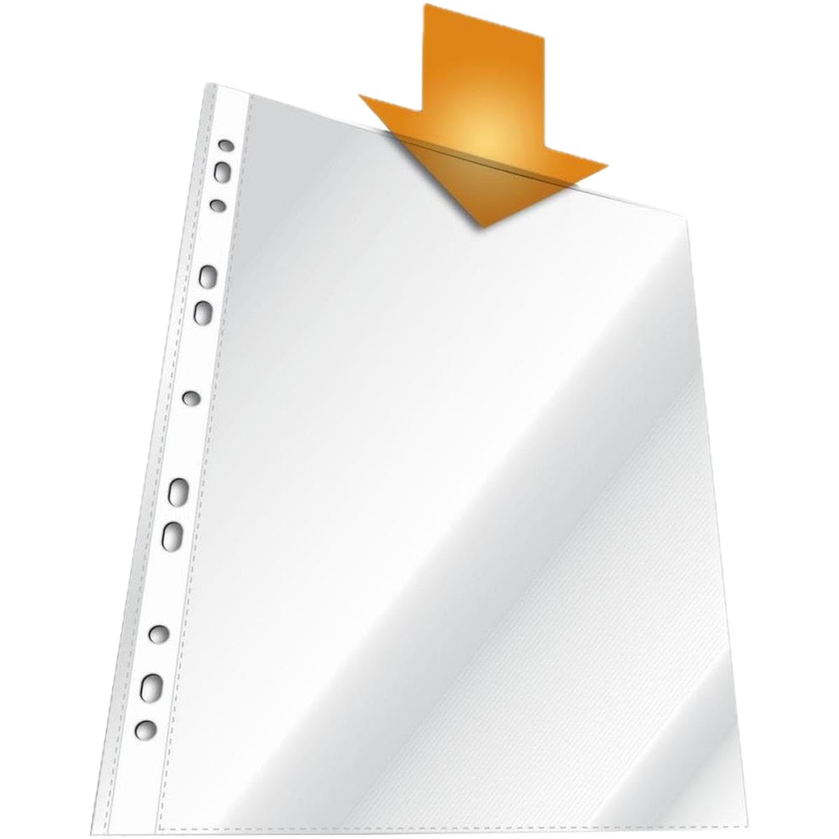 Buste Forate A4 Trasparenti Lucide - Buste Porta Documenti Liscia Antiriflesso a Foratura Universale per Raccoglitori ad Anelli - Spessore Medio, Formato 22x30 cm + OMAGGIO Penna Touch Dodici® (1000)