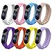 Mijobs Correas Pulsera para Mi Band 4,Mi Band 3 Impermeable Suave Correa de Silicona de Colores Banda Accesorios para Mi Band 4 Miband 3 Correa - 3 Colores Set