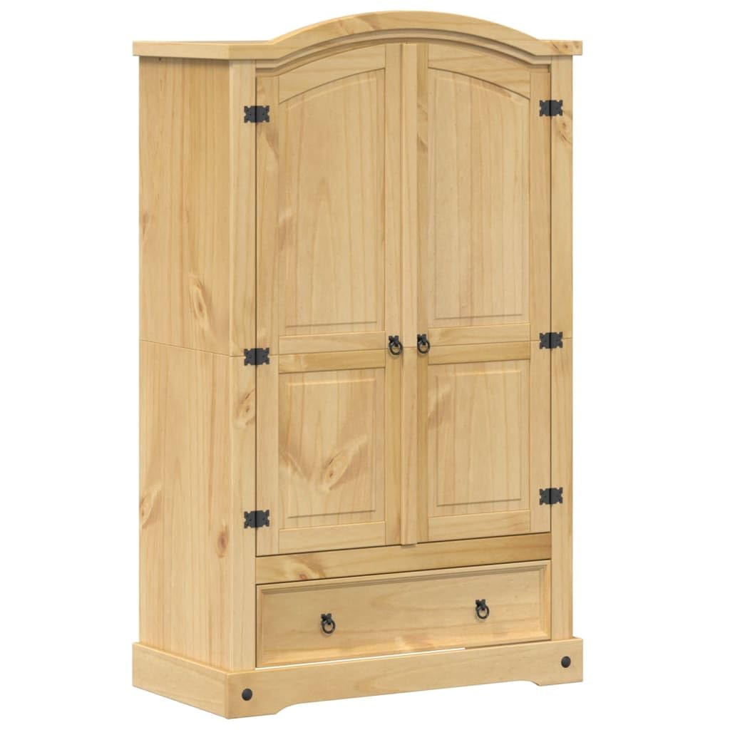 vidaXL Armoire « Corona » 101 x 52 x 170 cm Bois Massif Pin