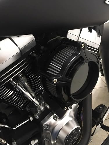 Miniatura 2 de HDBUBALUS Filtro de aire CNC para motocicleta, filtro de aire, sistema de admisión apto para Harley Touring Trike Street Glide Road Glide Softail
