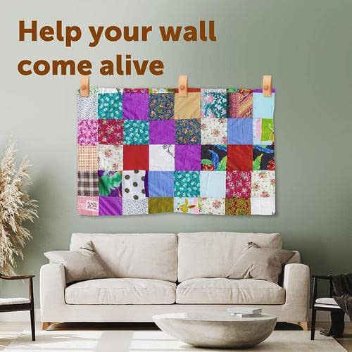 4 stuks quilt wandhanger - wandtapijt wandhanger, houten tapijthouders voor muur | Functionele en mooie quiltclips, wandhanger voor wandkleden, dekhangers, wandclips (8 x 4,3 x 3 cm 4 stuks quilt wandhanger - wandtapijt wandhanger, houten tapijthouders voor muur | Functionele en mooie quiltclips, wandhanger voor wandkleden, dekhangers, wandclips (8 x 4,3 x 3 cm