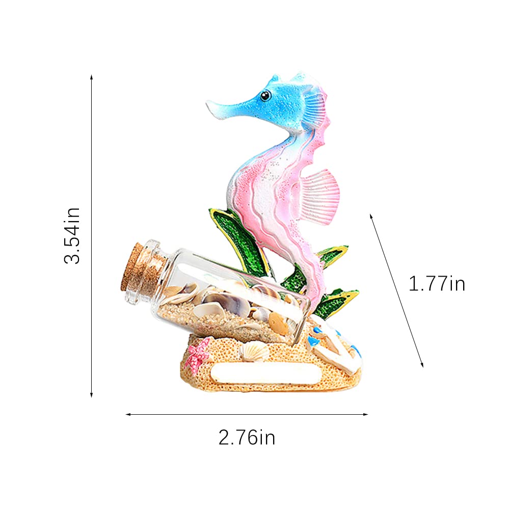 Amazon.co.jp: WAYUTO タツノオトシゴ 置物とドリフトボトル コンク