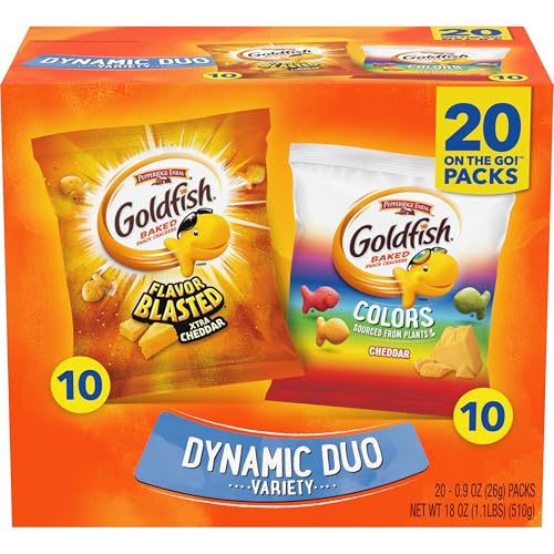 Goldfish Dynamic Duo Variety Pack, 20 snack bags