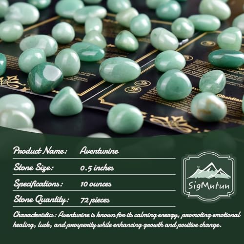 Image of Polished Aventurine Crystal Bulk - 0.5 inch Colorful Tumbled Stone Chips Rocks, 10 oz Crushed Sea Glass Vase Filler Small Stones for Healing, Reiki, Crafting, Home Decor