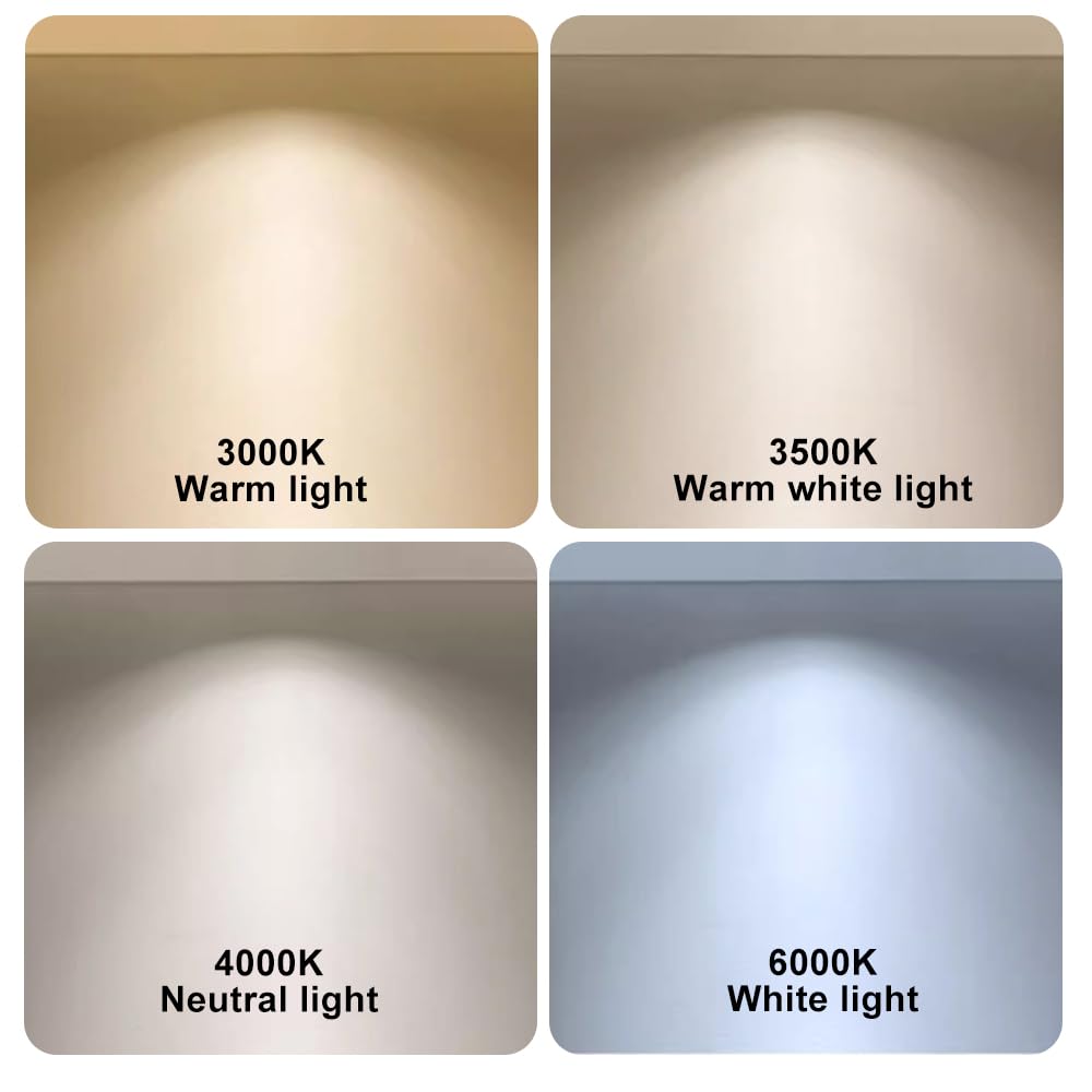 Faretti da incasso, faretti da soffitto, faretti da soffitto a LED da 12 W, faretti da soffitto a filo, mini luci da bagno e faretti d'accento, faretti da corridoio e ingresso(White3500k)