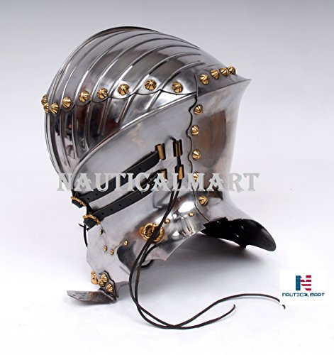 NauticalMart Jousting Helm Stechhelm Medieval Knight Helmet Silver