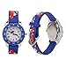 Kinder Boy Watch, 3D Cartoon PVC Armband Armbanduhr wasserdichte Quarz Armbanduhr für Kinder Kleinkind Jungen Mädchen 3-12 Jahre alt(Blau)