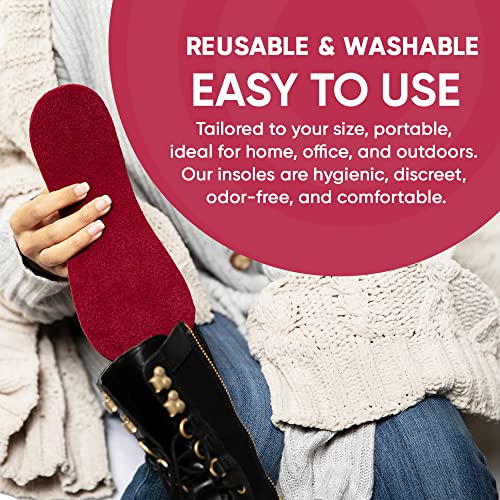 Inserciones calentables para pantuflas para mujer 9.5-10 miniatura 5